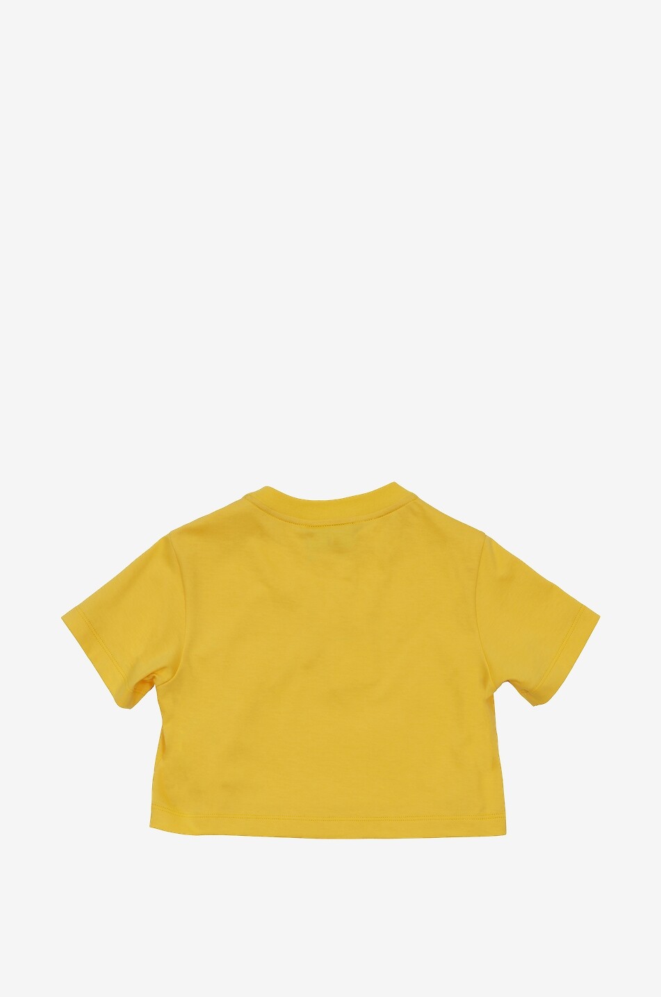 Logo printed girl's cropped T-shirt