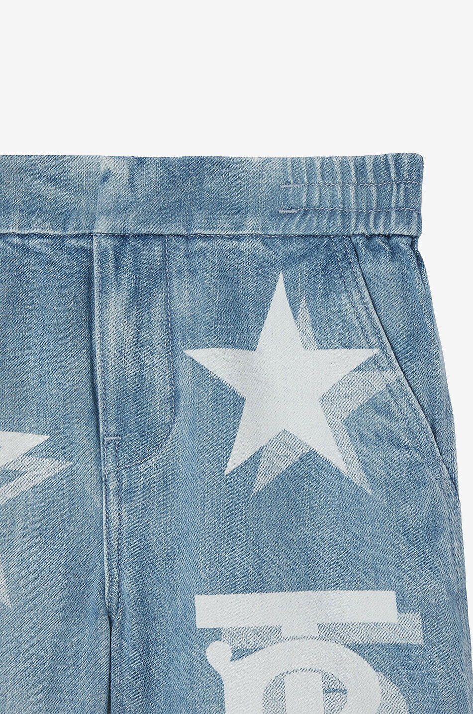 Bedruckte Jungen-Denim-Shorts Django TB Star