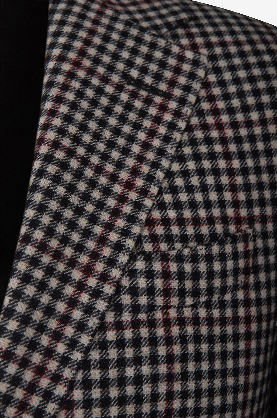 BONGÉNIE Blazer à carreaux vichy bicolores en laine Gallipoli Homme BLEU FONCE 3
