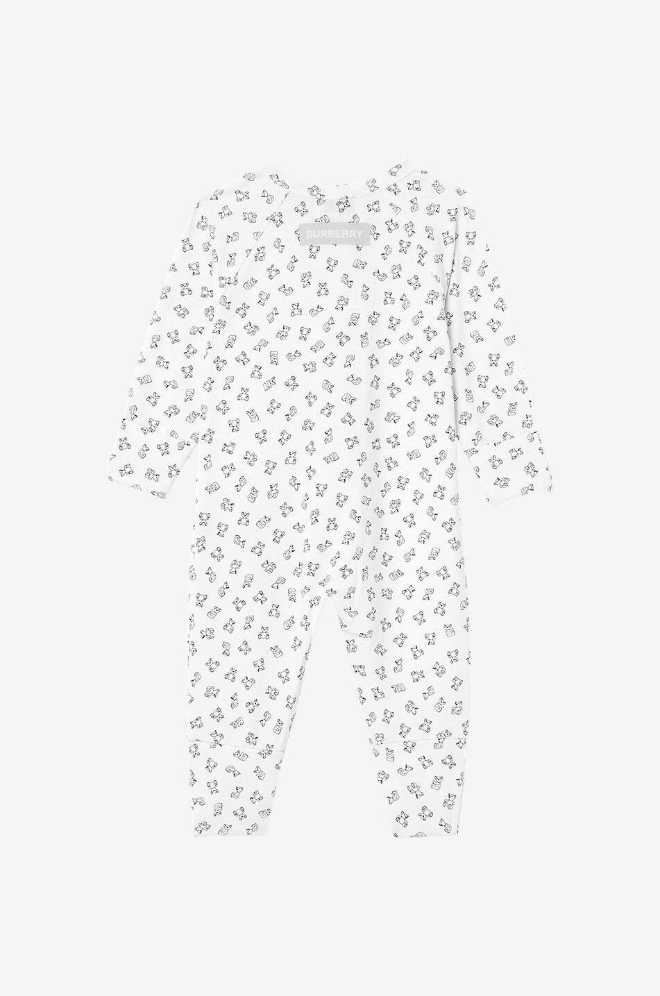 BURBERRY Zweiteiliges Jersey-Babyset Mini Bears Unisex WEISS 4