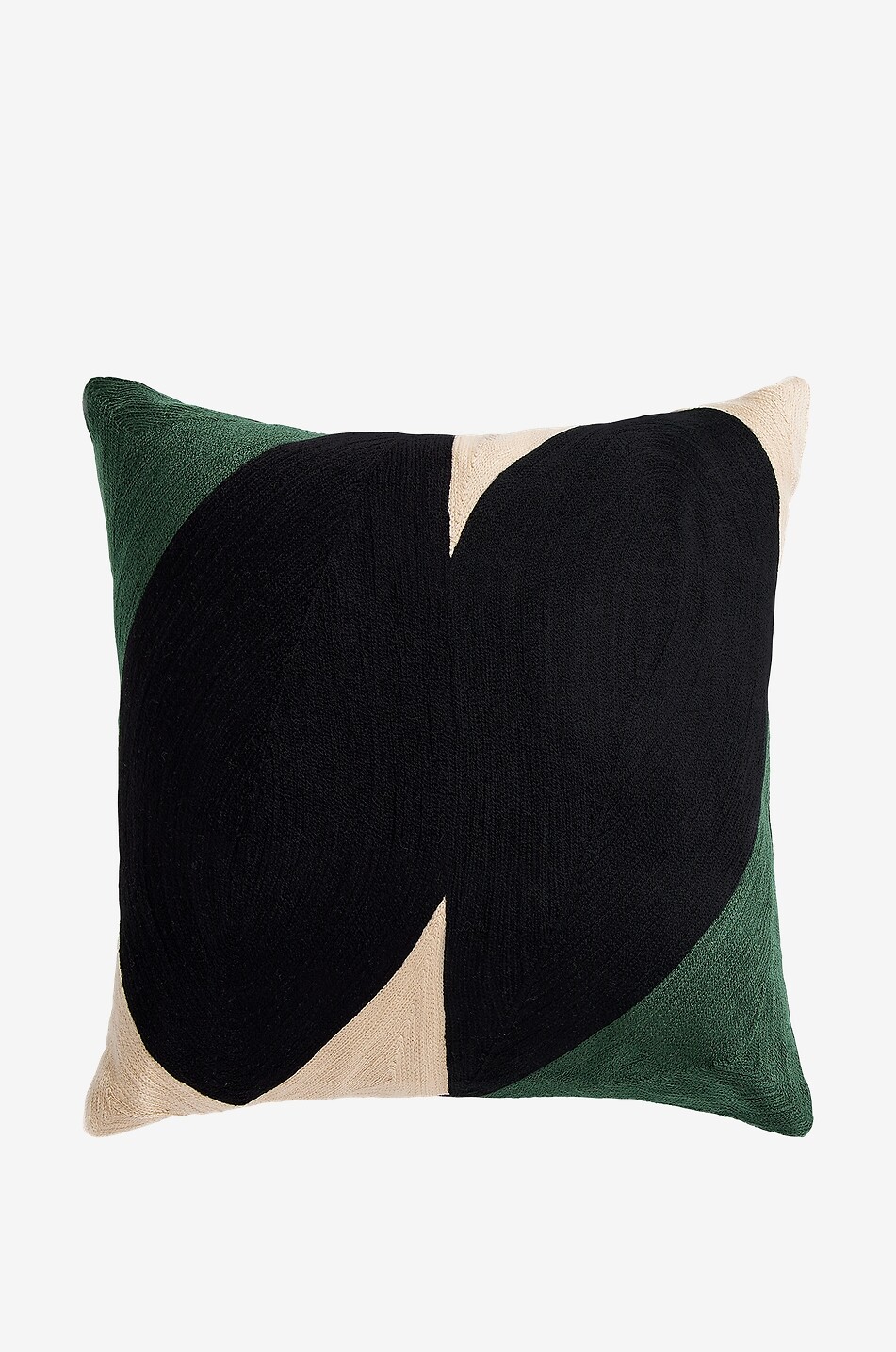 MAISON SARAH LAVOINE Coussin carré en coton Illusion Maison Incolore 1