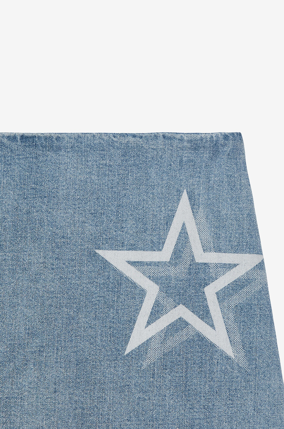 BURBERRY Mariah TB Star printed denim mini skirt Girl LIGHT BLUE 4