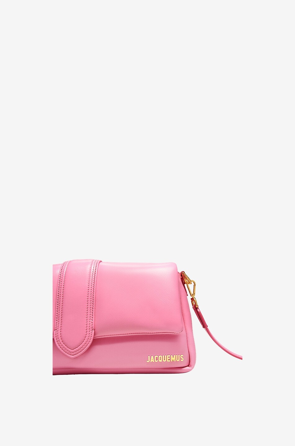 JACQUEMUS Sac porté épaule en cuir nappa Le Bambimou Femme ROSE 4