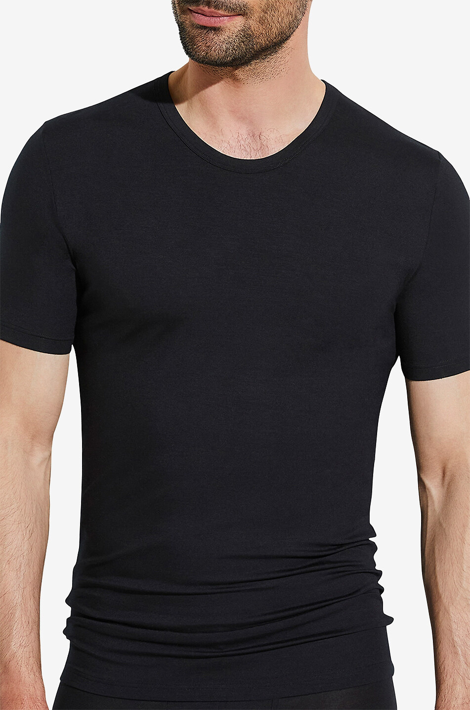 ZIMMERLI T-Shirt aus Modal 700 Pureness Herren SCHWARZ 3