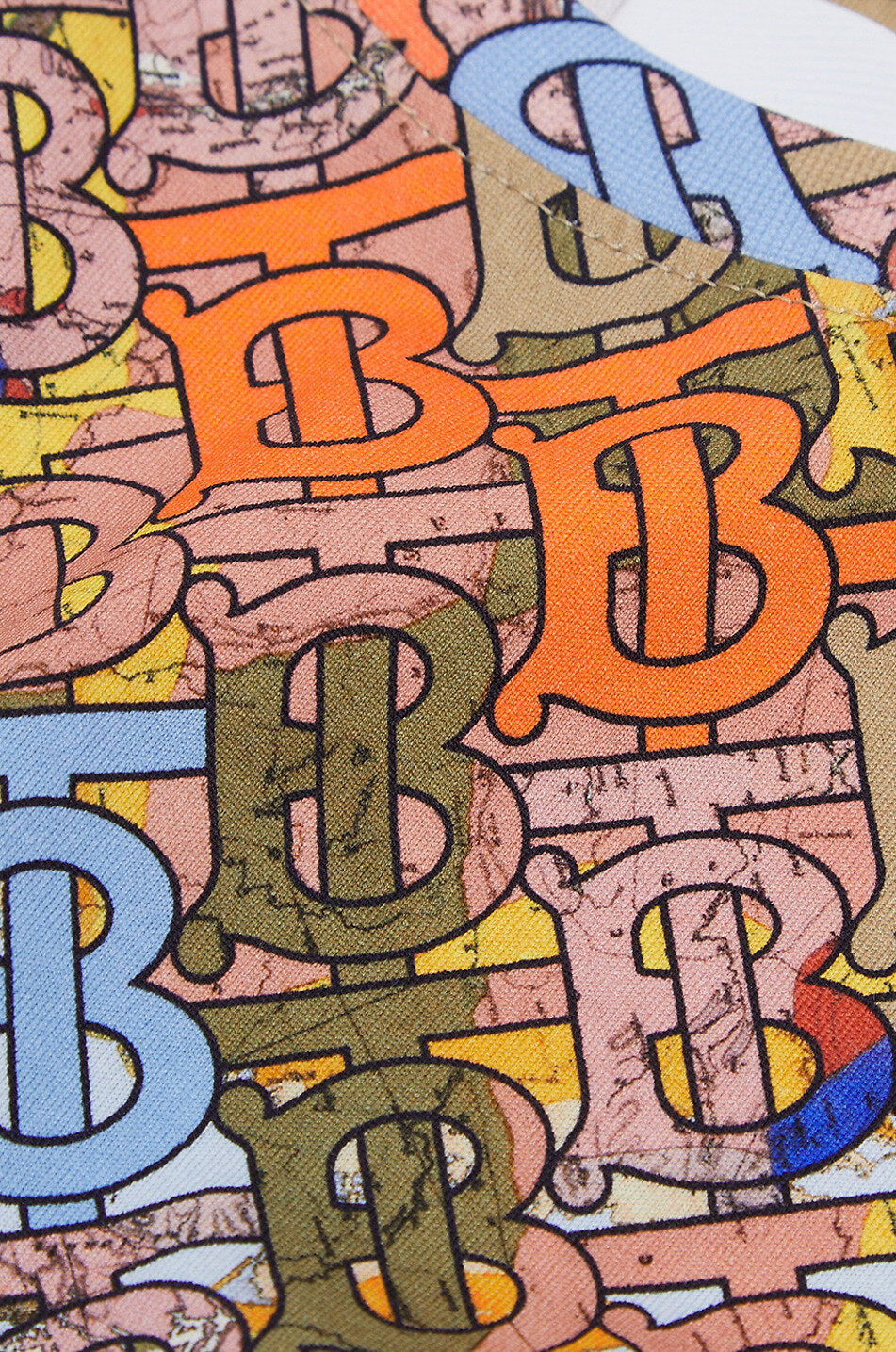 Devan Monogram Map boy's short-sleeved T-shirt