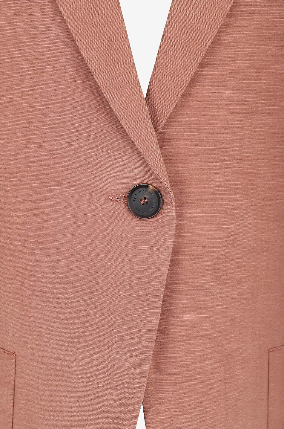 Einreihiger Blazer aus Leine und Seide Delta