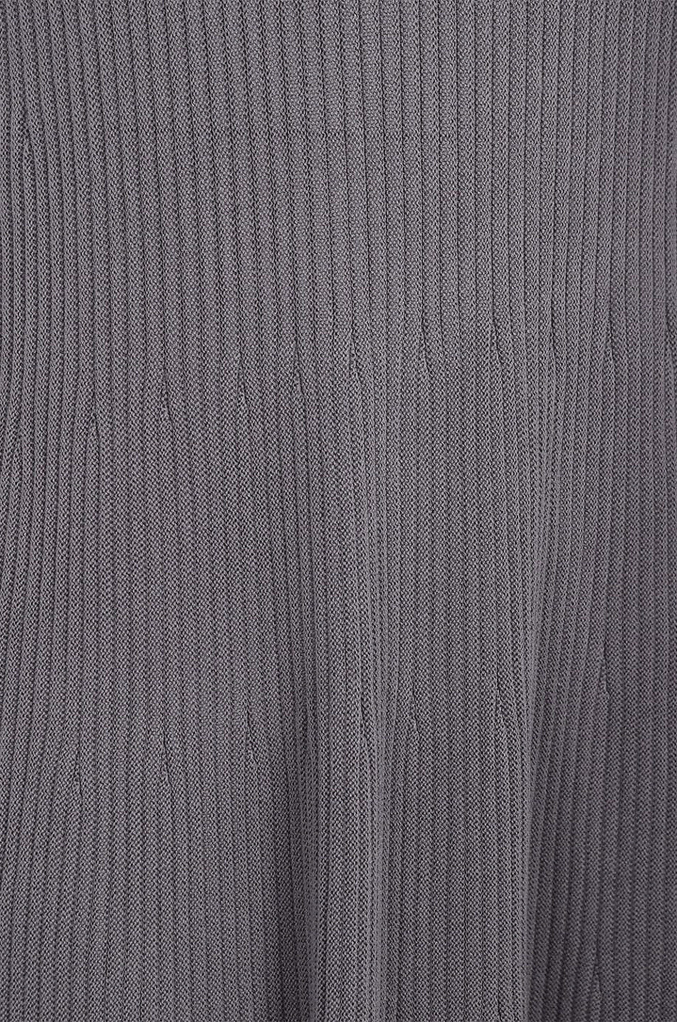 FABIANA FILIPPI Flared rib knit tank dress Women DARK GREY 3