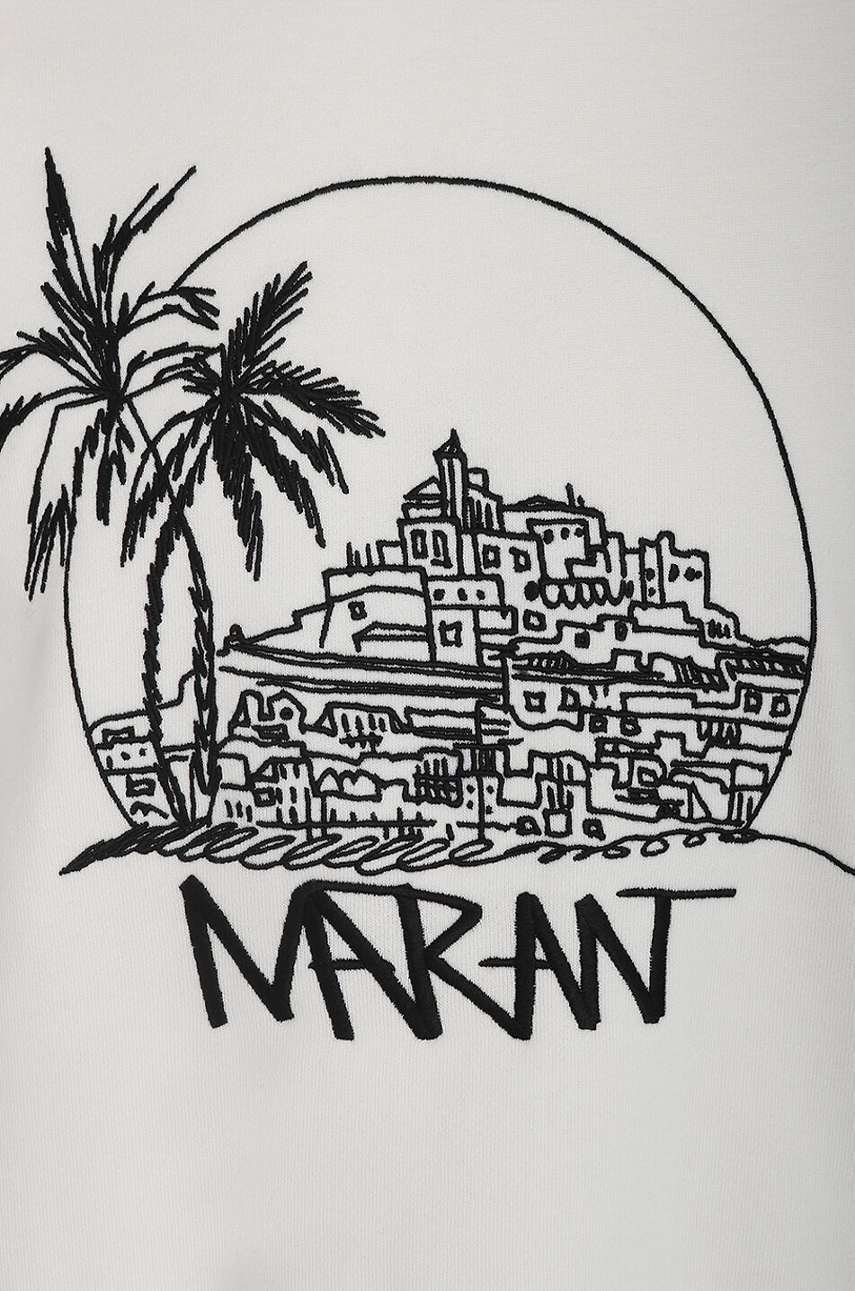 Mikoy landscape embroidered crewneck sweatshirt