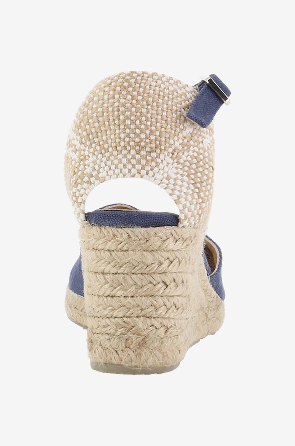 CASTANER Espadrilles compensées en toile délavée Chiarita 50 Femme BLEU FONCE 4