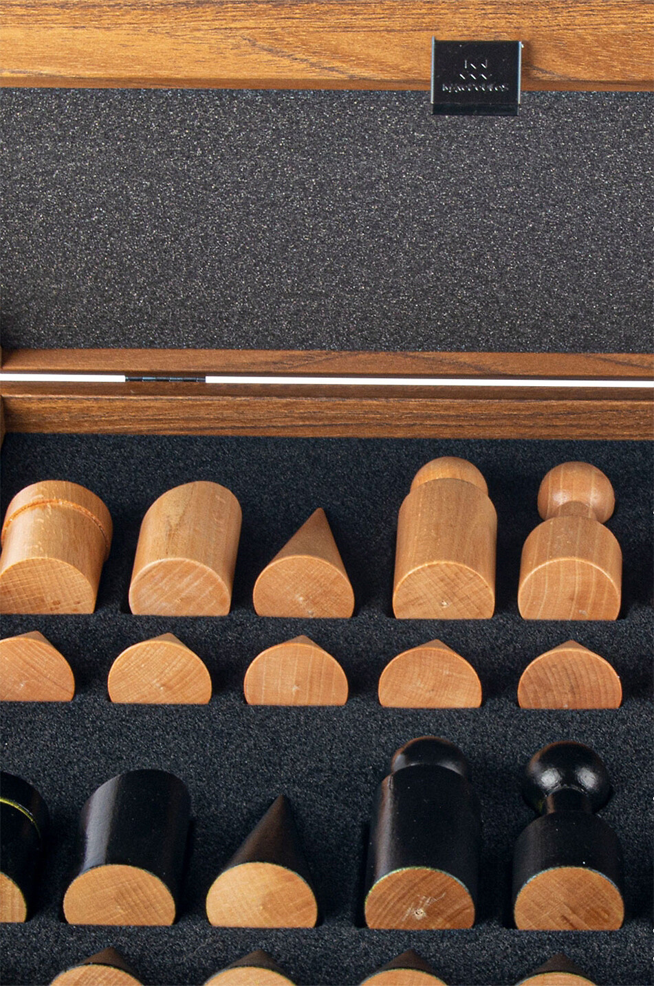 MANOPOULOS Jeu d'échec en bois BAUHAUS STYLE Maison NOIR 3