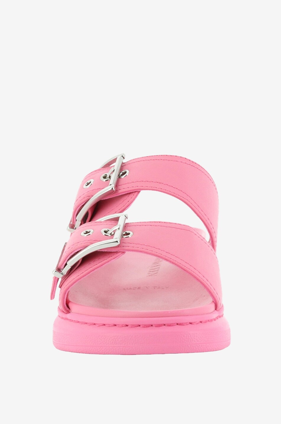 Mules plates en cuir synthétique Hybride