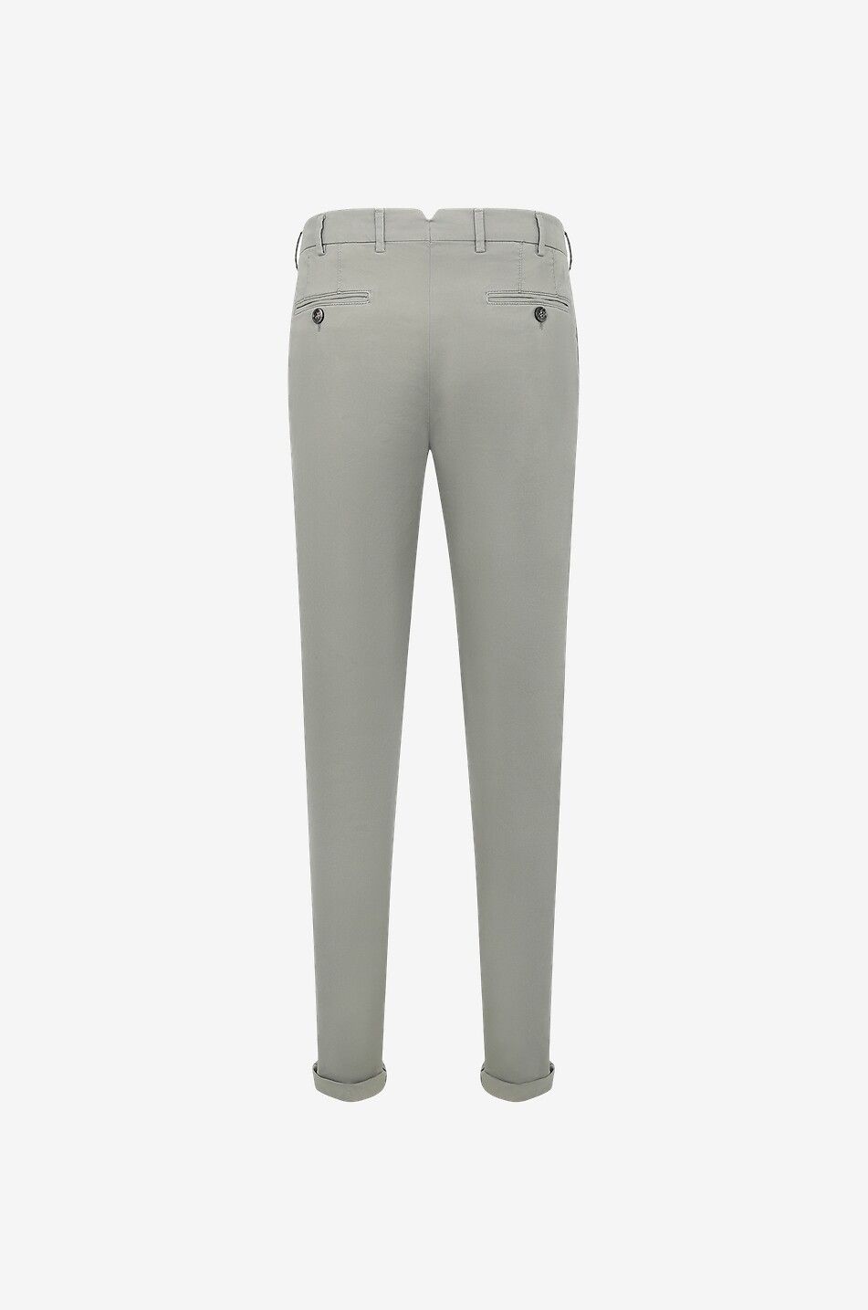 BRUNELLO CUCINELLI Pantalon chino slim en coton stretch Italian Fit Homme VERT CLAIR 2