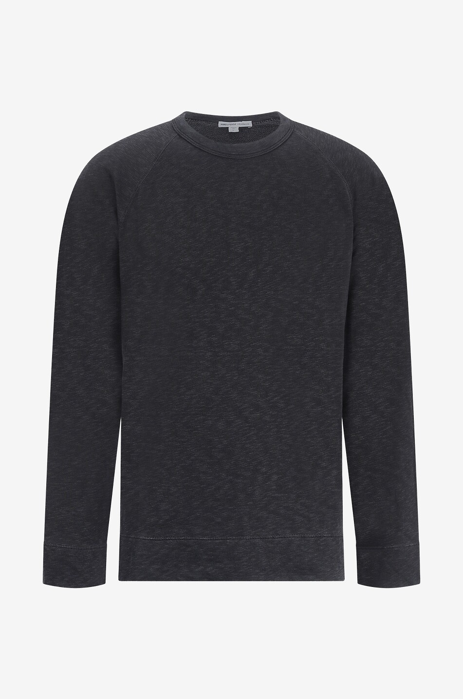 JAMES PERSE Rundhals-Sweatshirt aus geflammtem Jersey Herren DUNKELGRAU 1