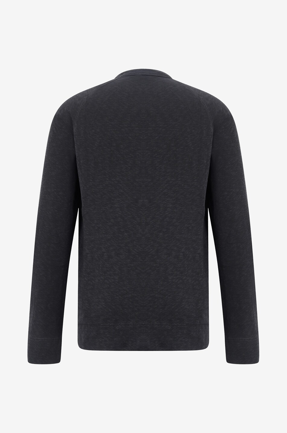 JAMES PERSE Rundhals-Sweatshirt aus geflammtem Jersey Herren DUNKELGRAU 2