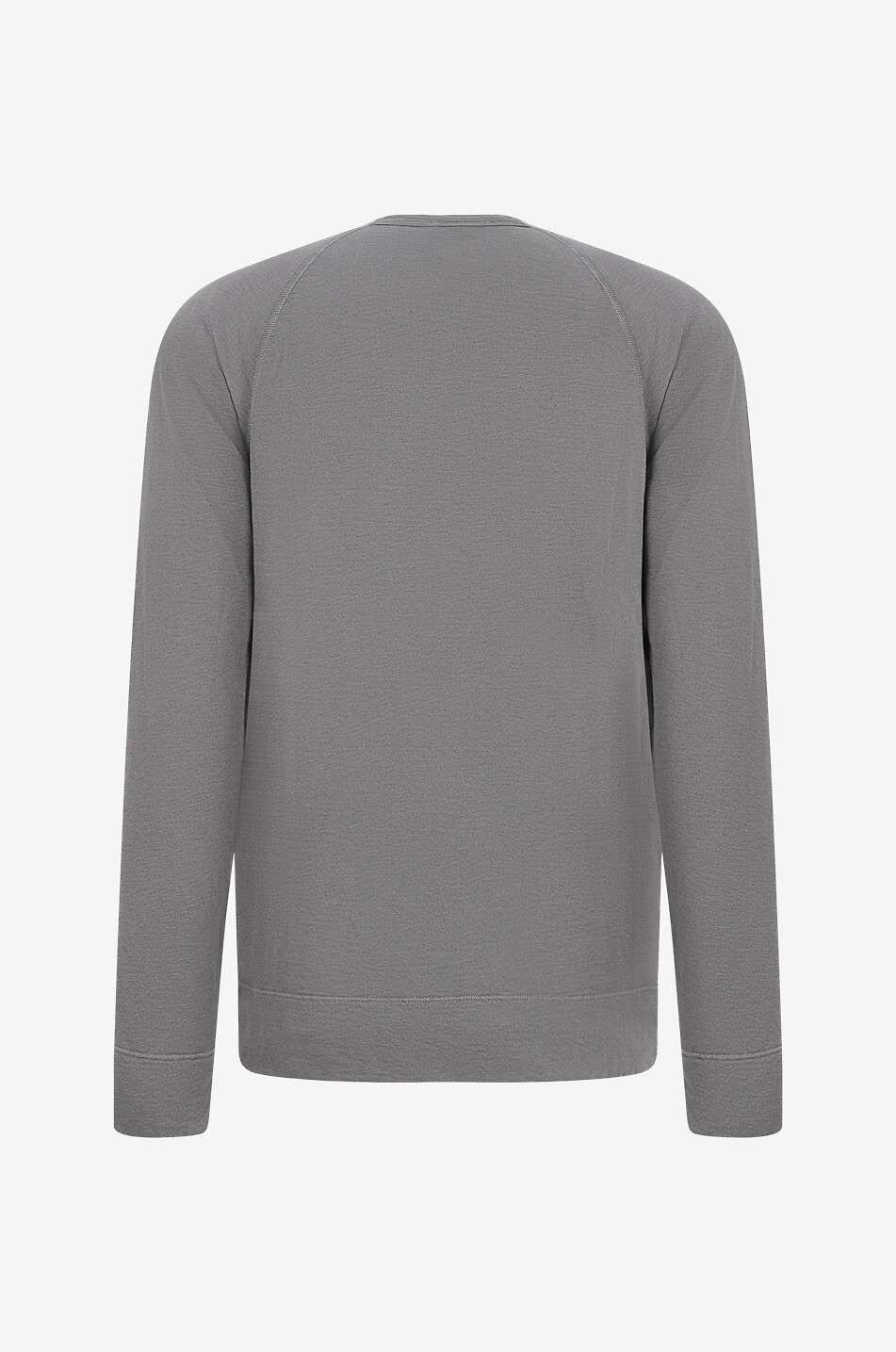 JAMES PERSE Sweat-shirt à col rond jersey flammé Homme MARRON 2