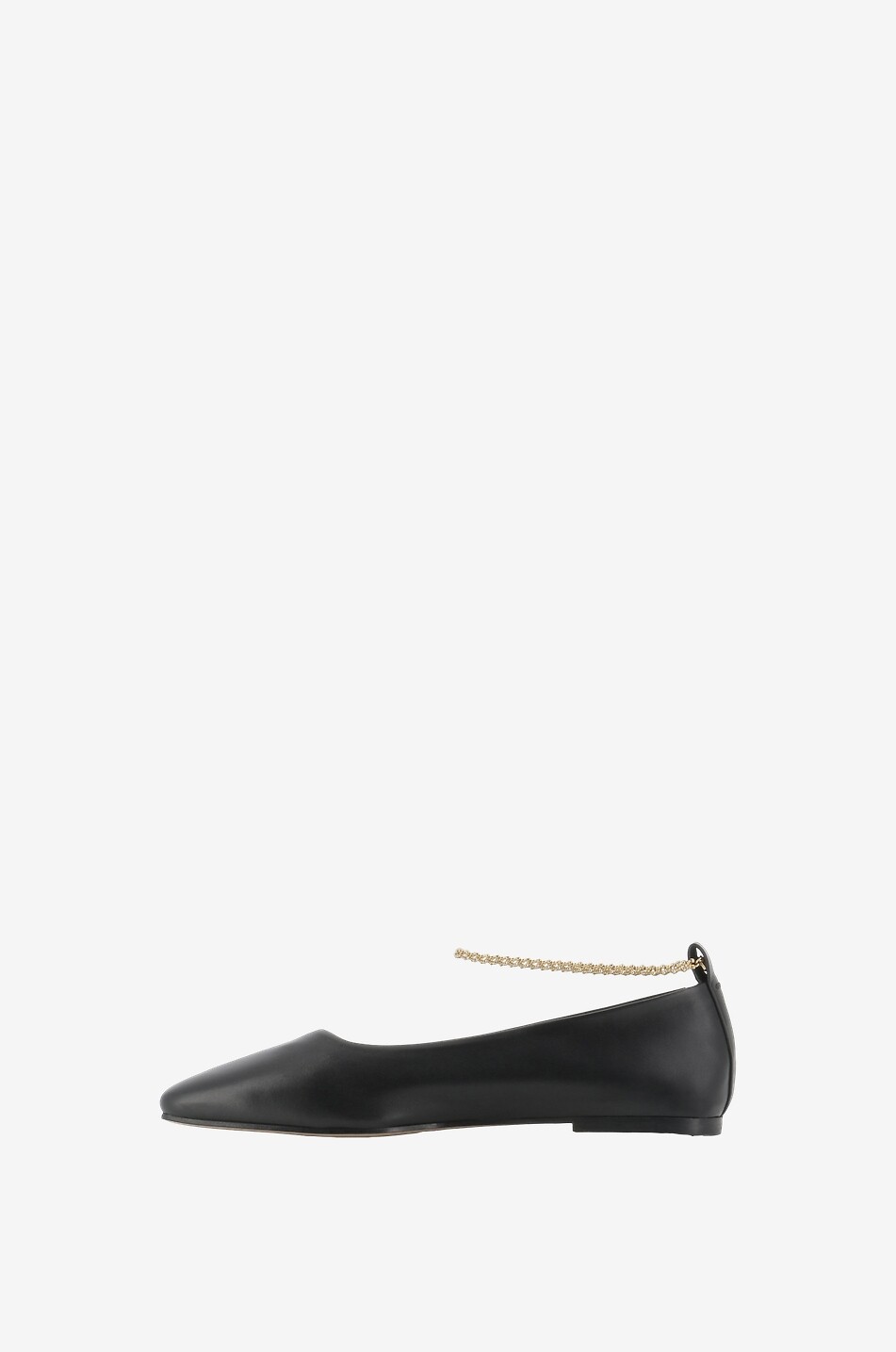 MARIA LUCA Ballerines à bout carré en cuir nappa Augusta Femme NOIR 3