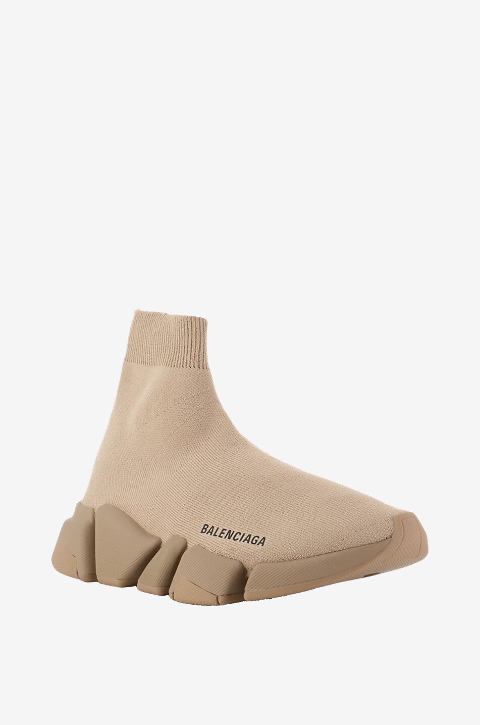 BALENCIAGA Speed 2.0 LT New Recycled Knit  high-top sock sneakers Women BEIGE 1