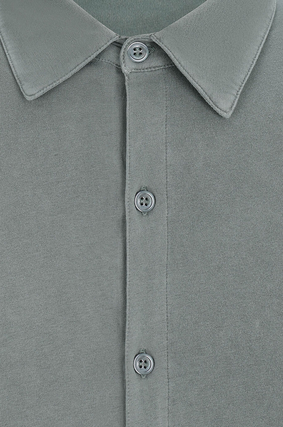 MAJESTIC FILATURES Langärmliges Hemd aus Baumwolljersey Herren MITTELGRÜN 3