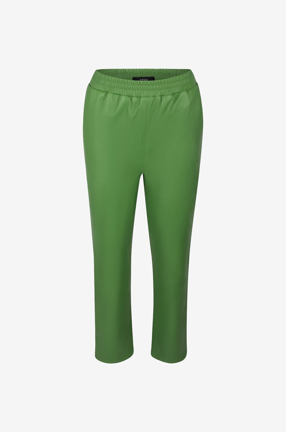 ARMA Abigail Straight Leg Leather Trousers Women LIGHT GREEN 1