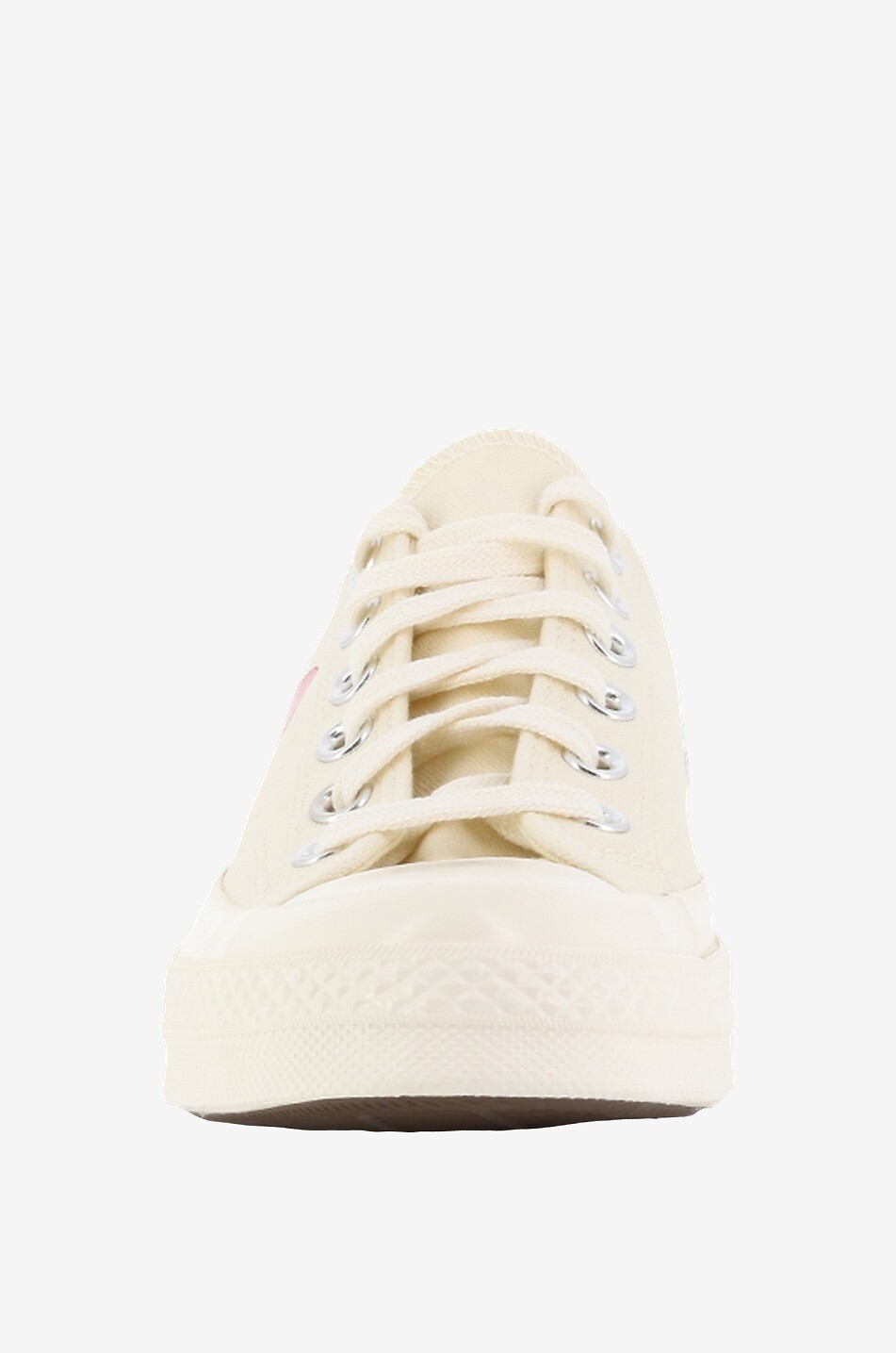 COMME DES GARCONS PLAY Niedrige Sneakers aus Baumwolle Chuck 70 CDG Red Heart Damen WEISS 2