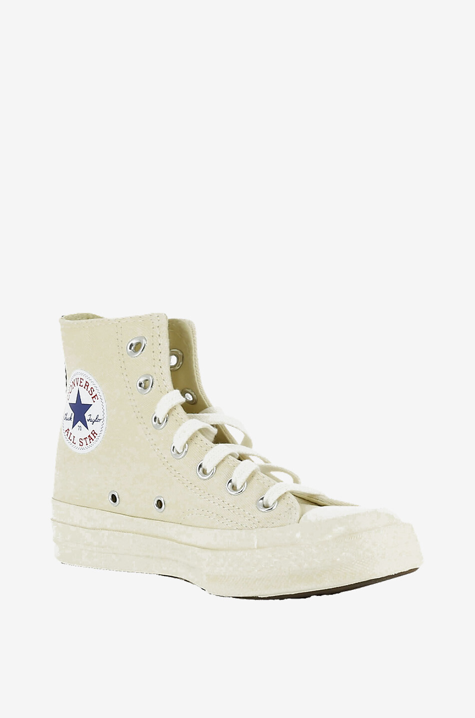 COMME DES GARCONS PLAY Hohe Canvas-Sneakers Chuck 70 Hi x CDG Damen WEISS 1