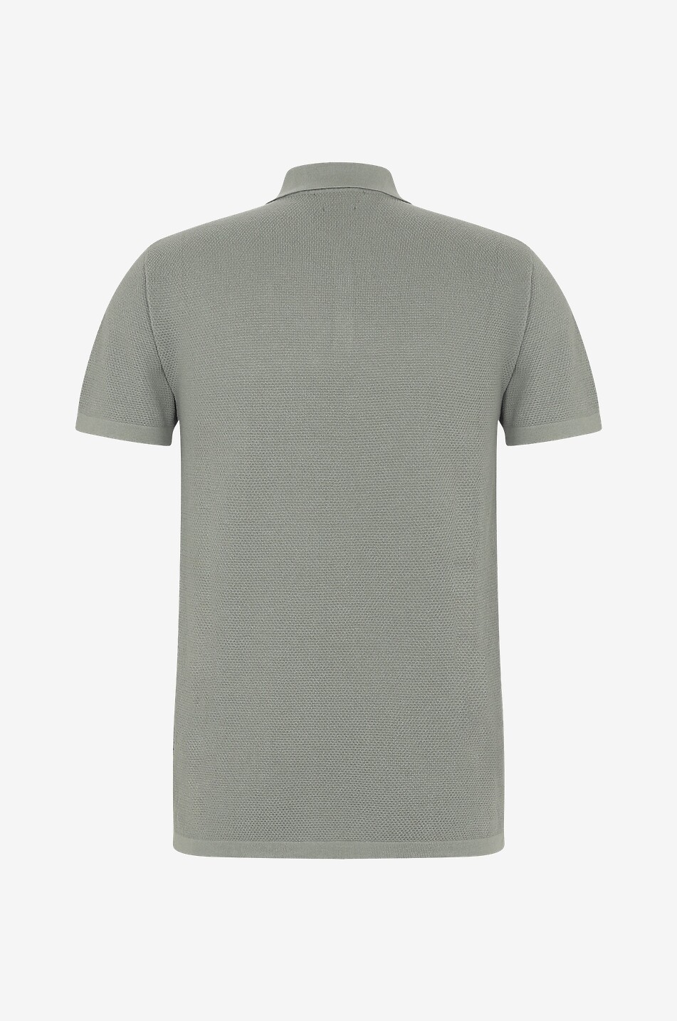 DANIELE FIESOLI Kurzärmliges texturiertes Poloshirt aus Baumwolle Herren DUNKELGRÜN 2
