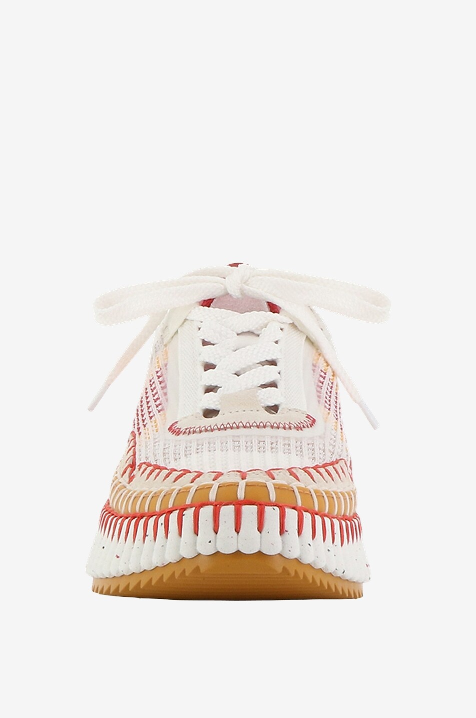 CHLOE Nama Eco-friendly low top mesh sneakers Women BEIGE 2