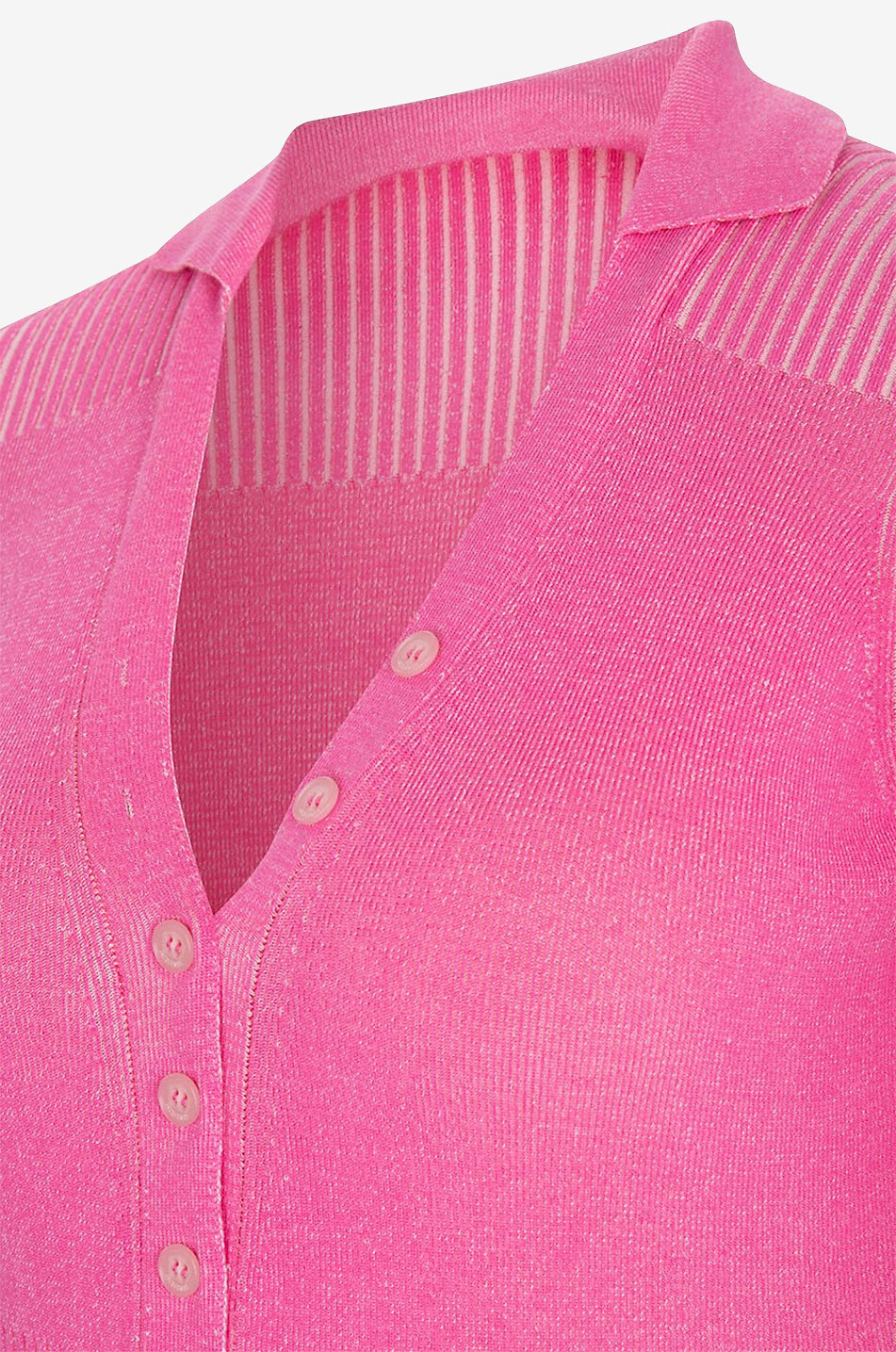 JACQUEMUS Le Body Yauco rib knit body suit Women PINK 3