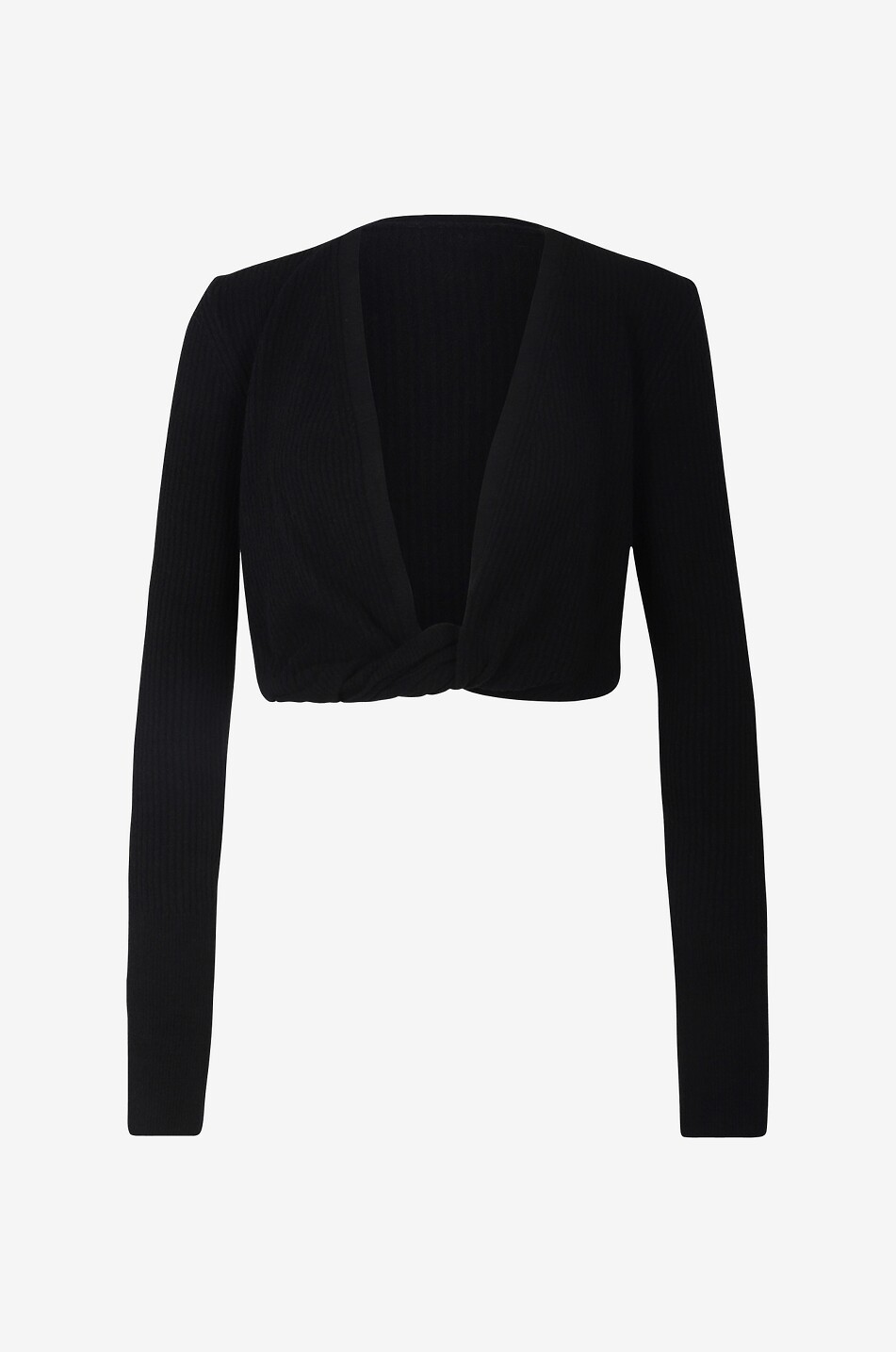 Cardigan en maille côtelé Le Gilet Noué