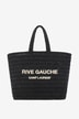 Rive Gauche crochet raffia tote bag