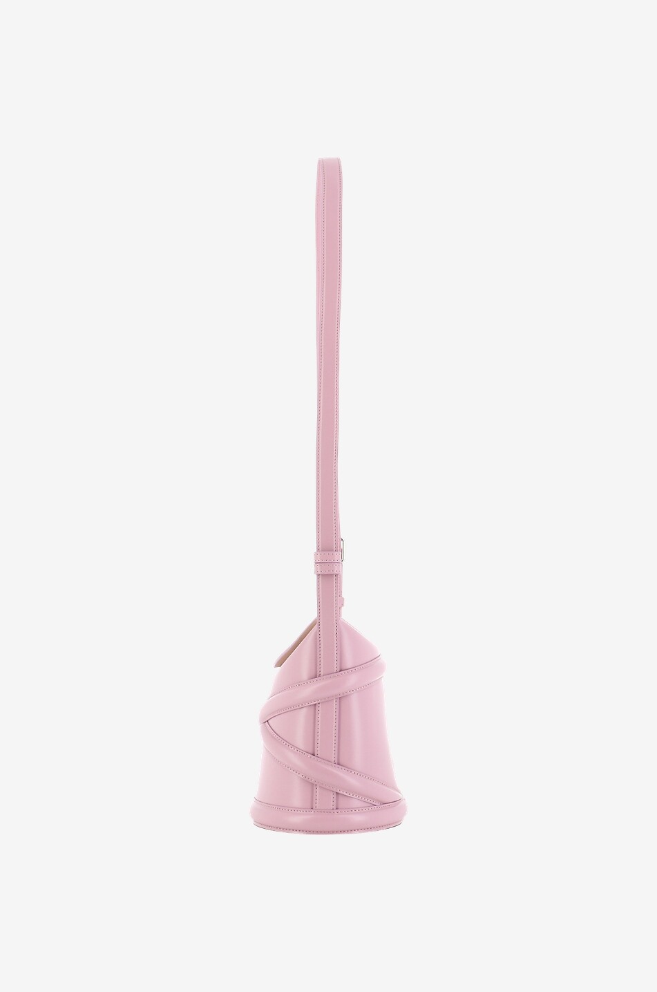 ALEXANDER McQUEEN Sac porté croisé en cuir lisse The Curve Femme VIOLET CLAIR 3
