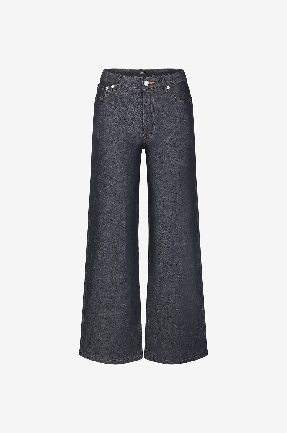 A.P.C. Dunkle weite Jeans mit hoher Taille Elisabeth Indigo Damen DUNKELBLAU 1