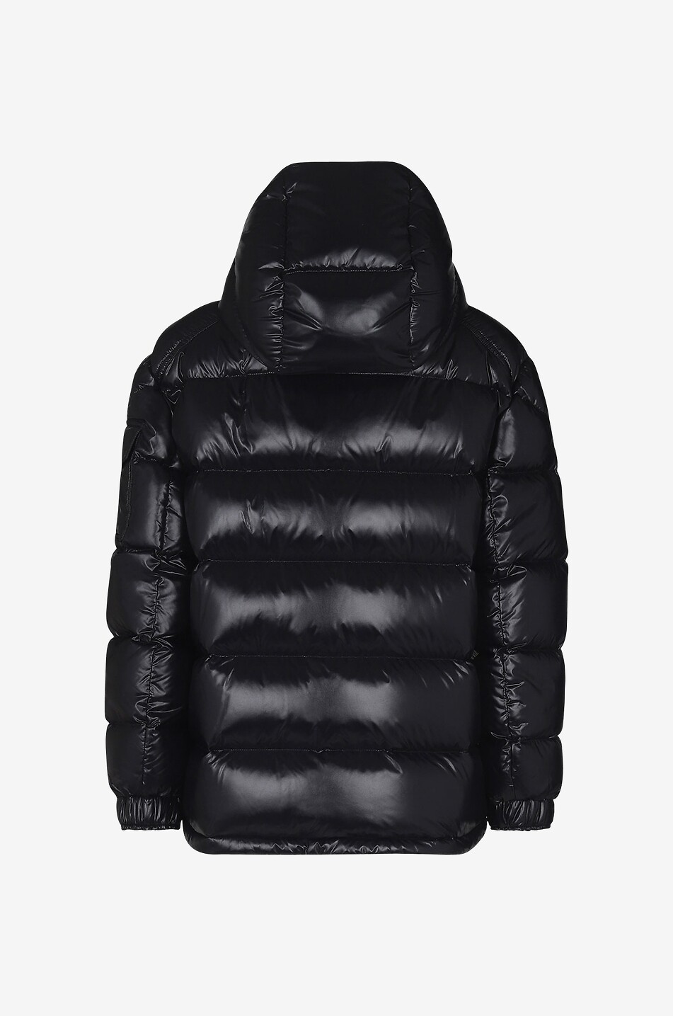 MONCLER Maire hooded short glossy nylon down jacket Women BLACK 2