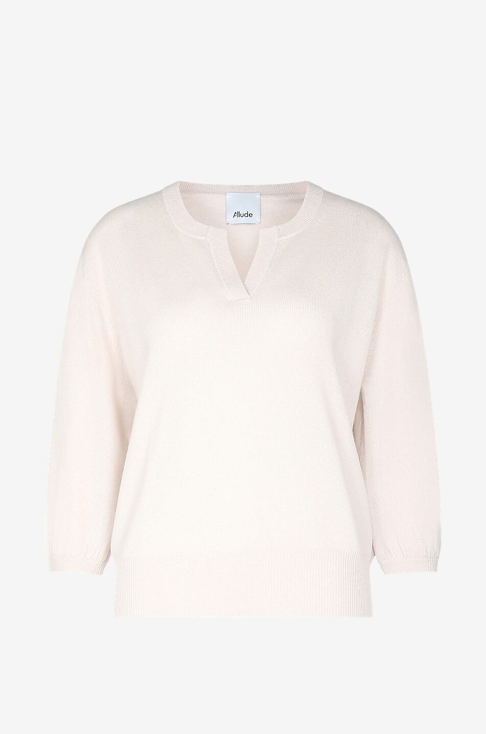 ALLUDE Pull tunique en cachemire Femme BEIGE 1