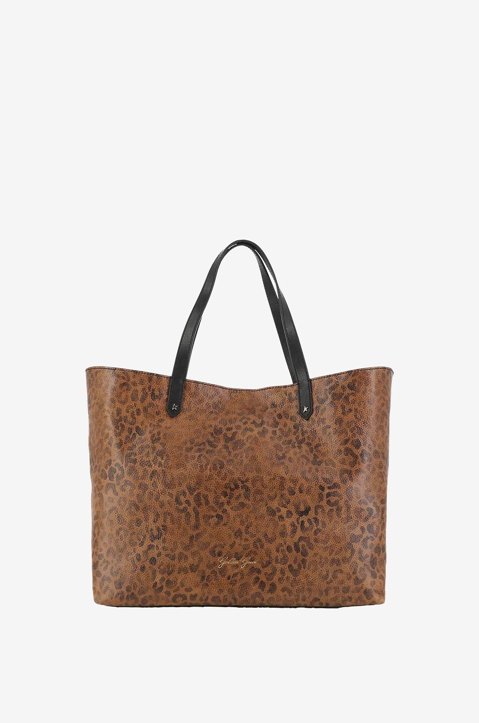 GOLDEN GOOSE Sac cabas en cuir bovin Pasadena Femme MARRON 1