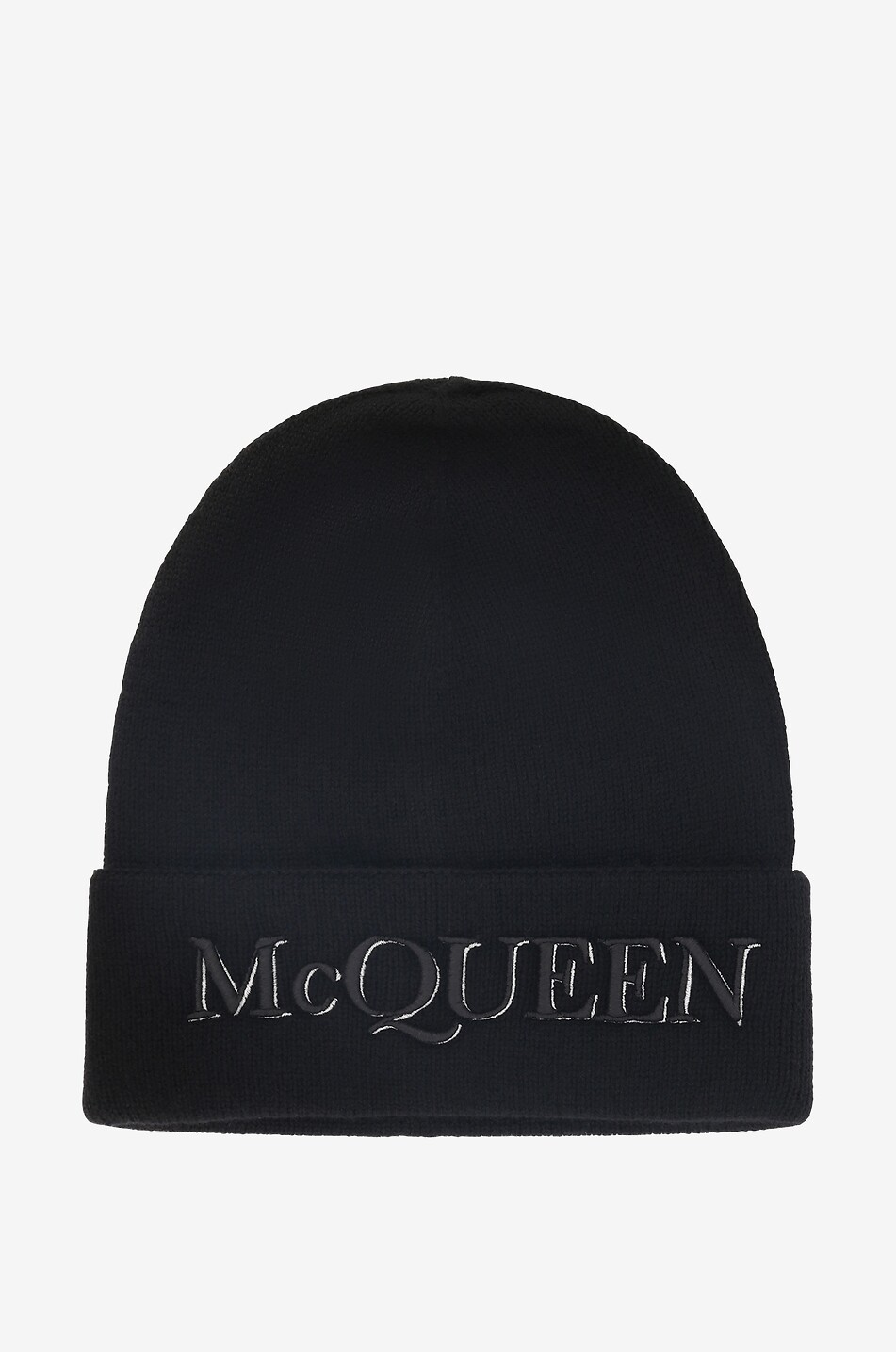 ALEXANDER McQUEEN Mütze aus Kaschmir mit Stickerei McQueen Herren SCHWARZ 1