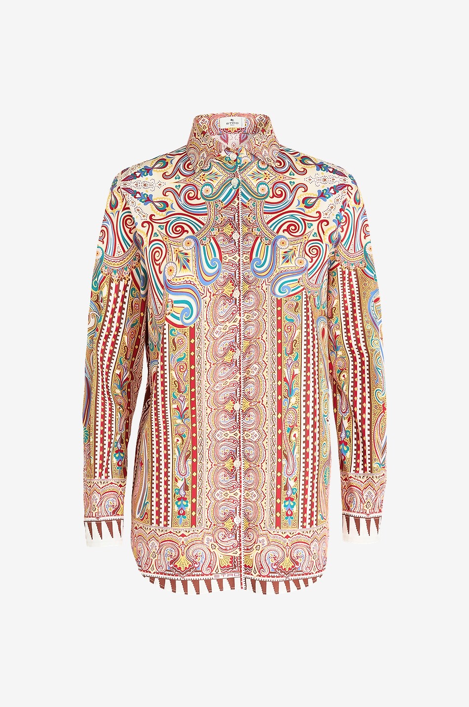 ETRO Schmales Hemd mit psychedelischem Paisley-Print Damen ROT 1