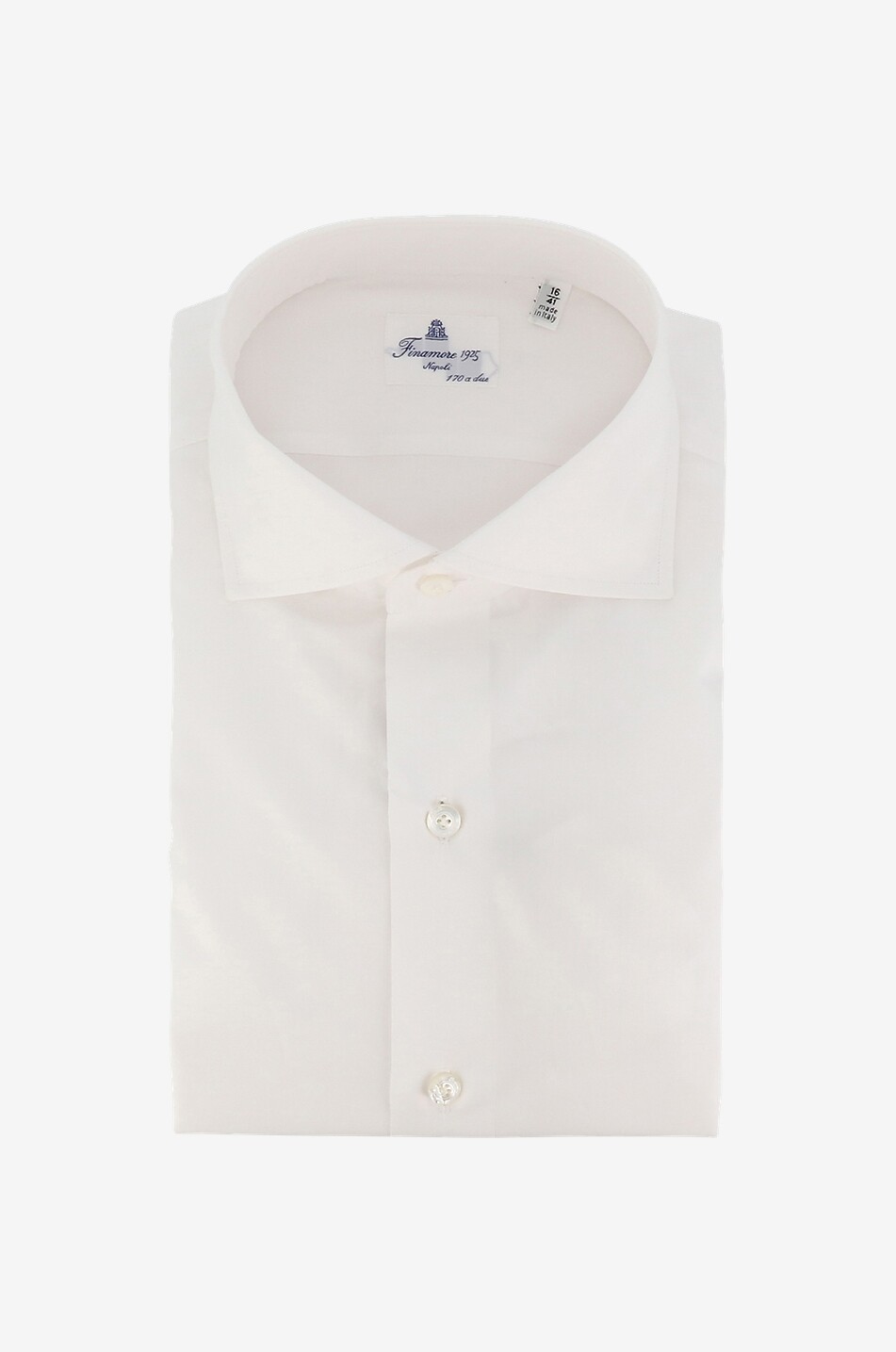FINAMORE Edoardo cotton long-sleeved shirt Men WHITE 1