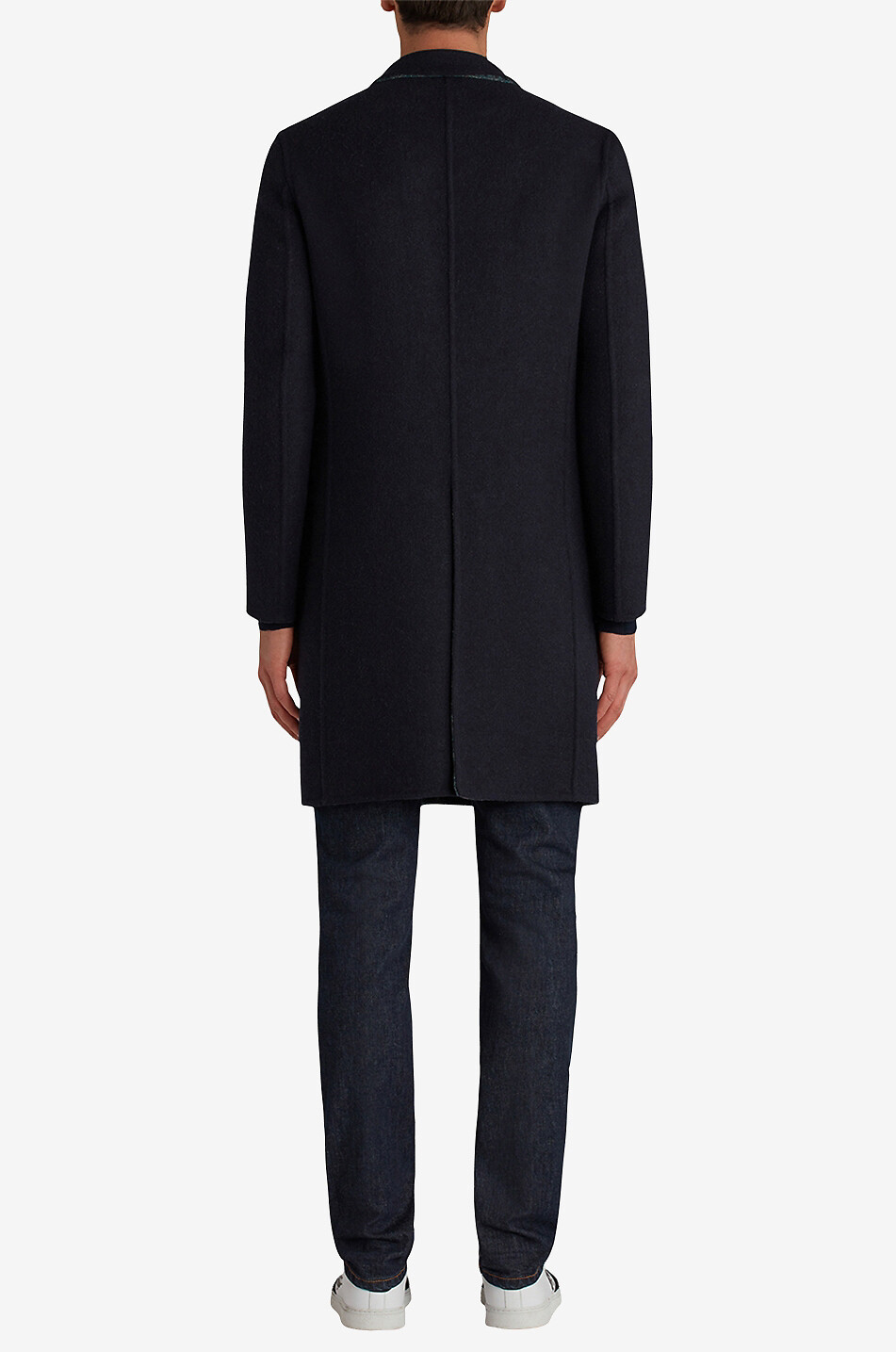 ETRO Reversible wool three-quarter coat Men DARK BLUE 5
