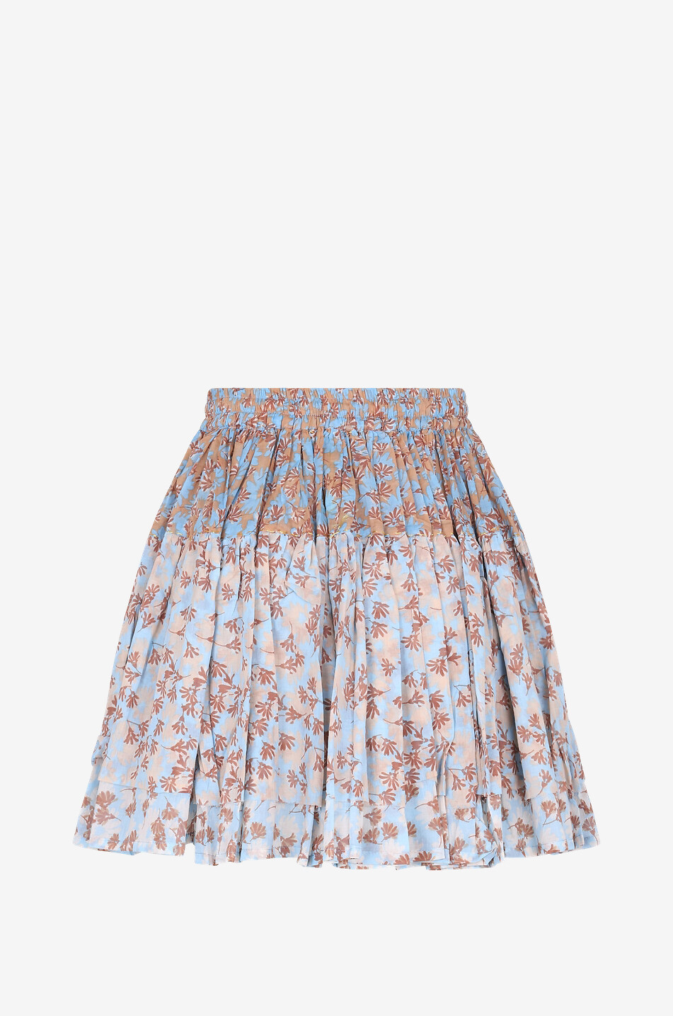 Double Mini linen beach skirt