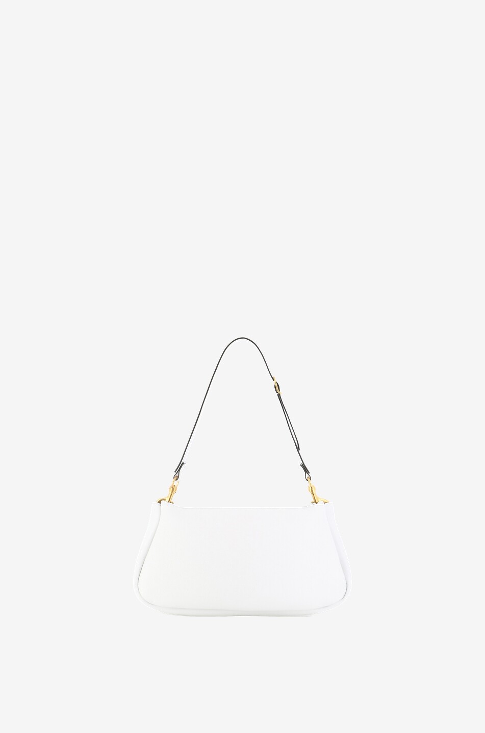 CHLOE Marcie clutch in grained and smooth leather with strap Women WHITE 3