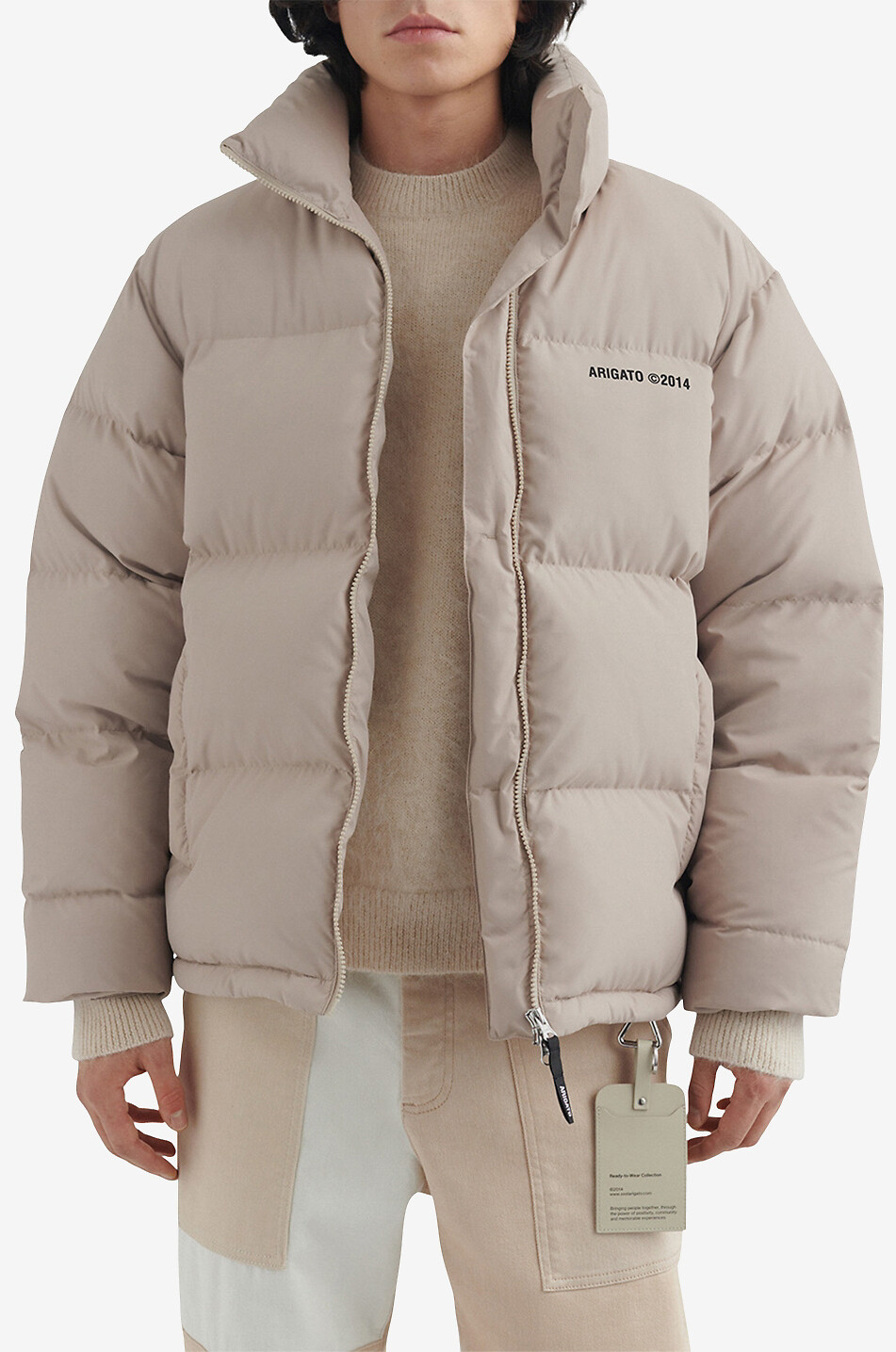 AXEL ARIGATO Daunenjacke mit langen Ärmeln Atlas Herren BEIGE 3