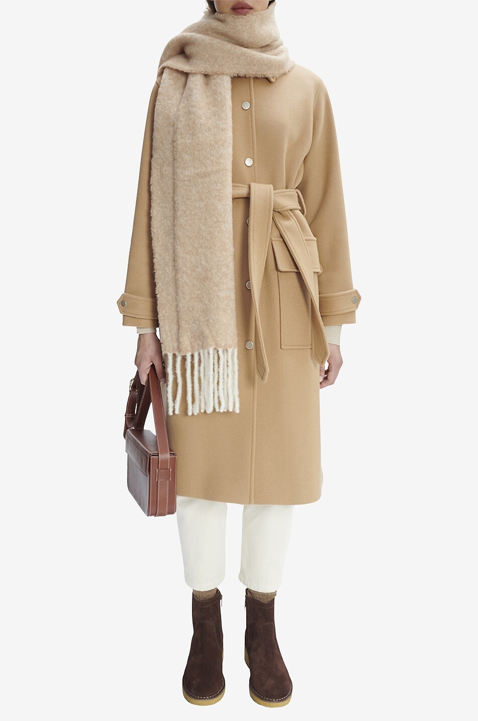 A.P.C. Mantel aus Wolle Angelita Damen BEIGE 2