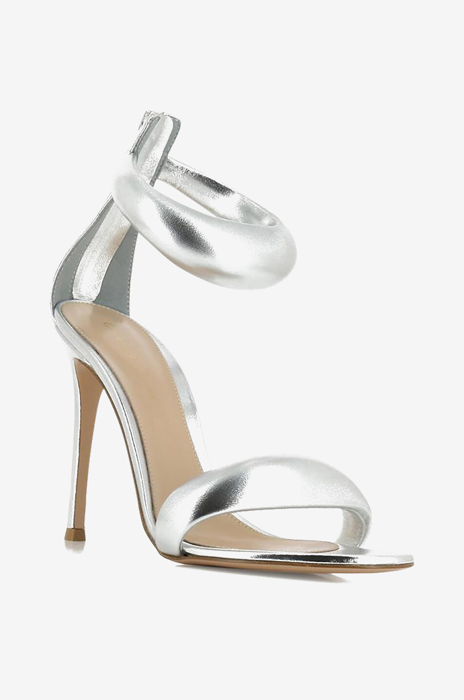 Bijoux 105 heeled metallic leather sandals