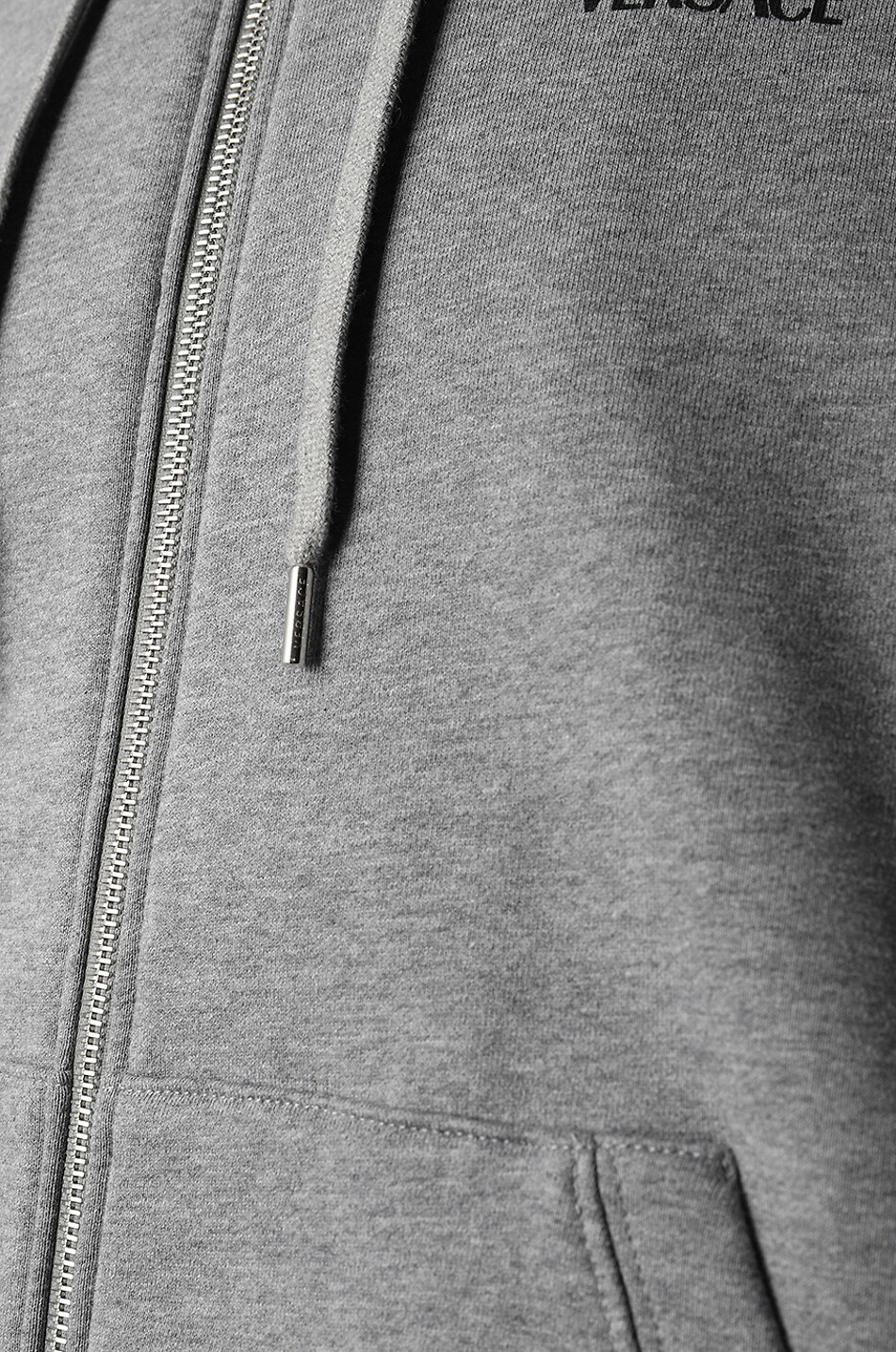 VERSACE Sweat-shirt à capuche zippé VERSACE Barocco Homme GRIS 3