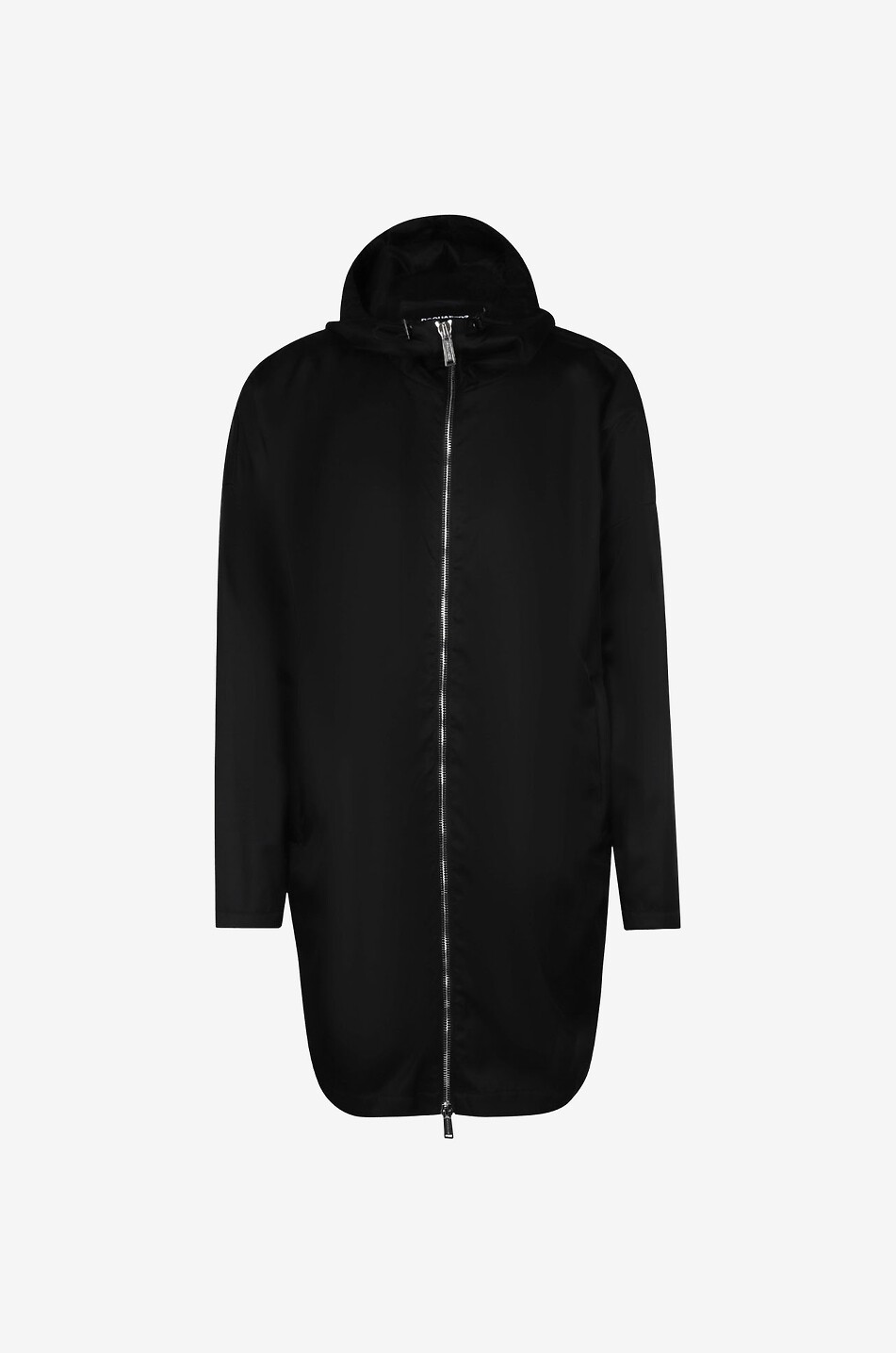 Veste coupe-vent longue à capuche IBRA BLACK ON BLACK