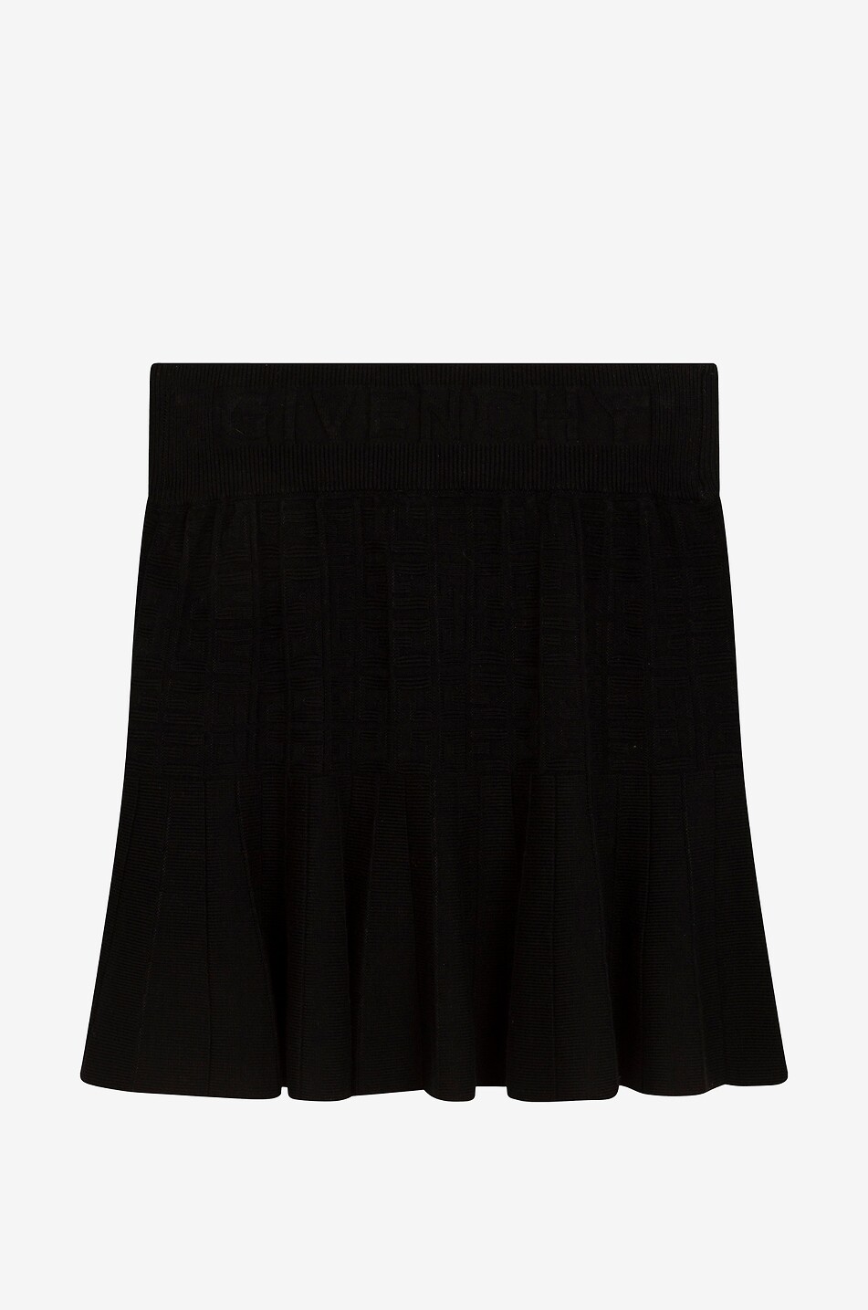 GIVENCHY Jupe courte fille en maille jacquard monogrammée Fille NOIR 1