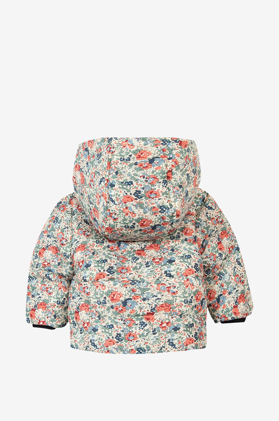 TARTINE ET CHOCOLAT Liberty printed baby down jacket  DARK PINK 2