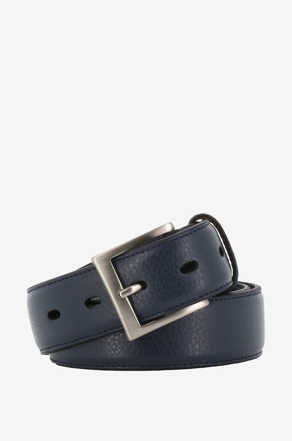 FAUSTO COLATO Ceinture en cuir de veau Vitello Alce - 3,5 cm Homme BLEU MOYEN 1