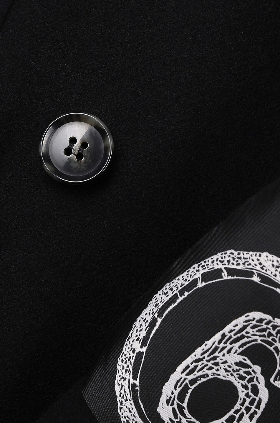 MM6 Langer Mantel aus Wolle Damen SCHWARZ 3